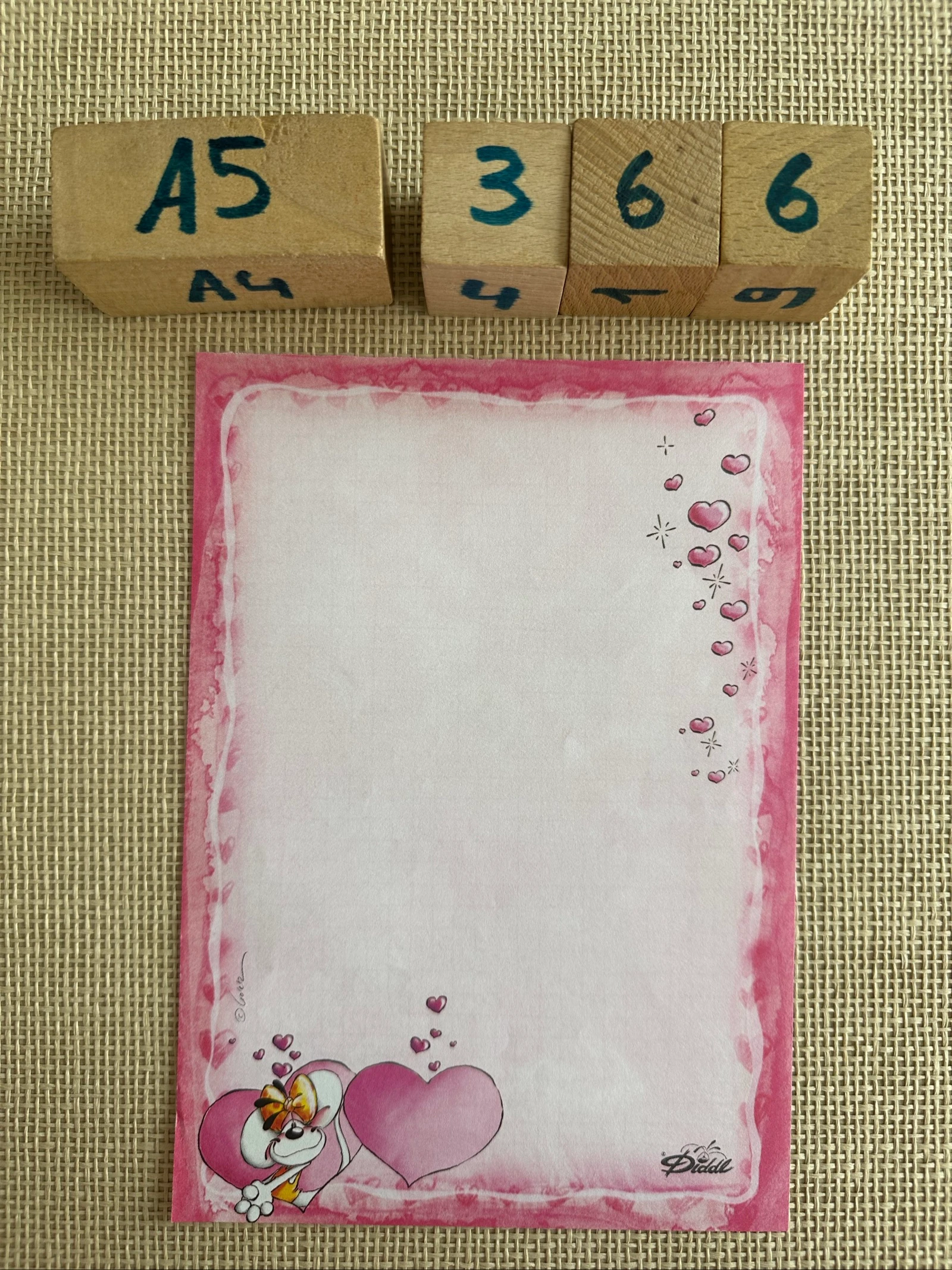Diddl gekleurd briefpapier A5 nr.366